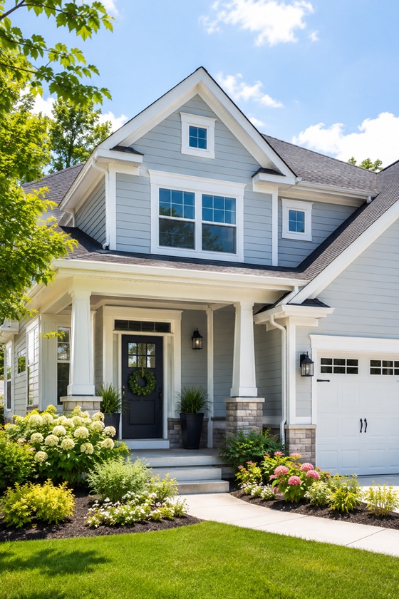 custom home painting a bright residence