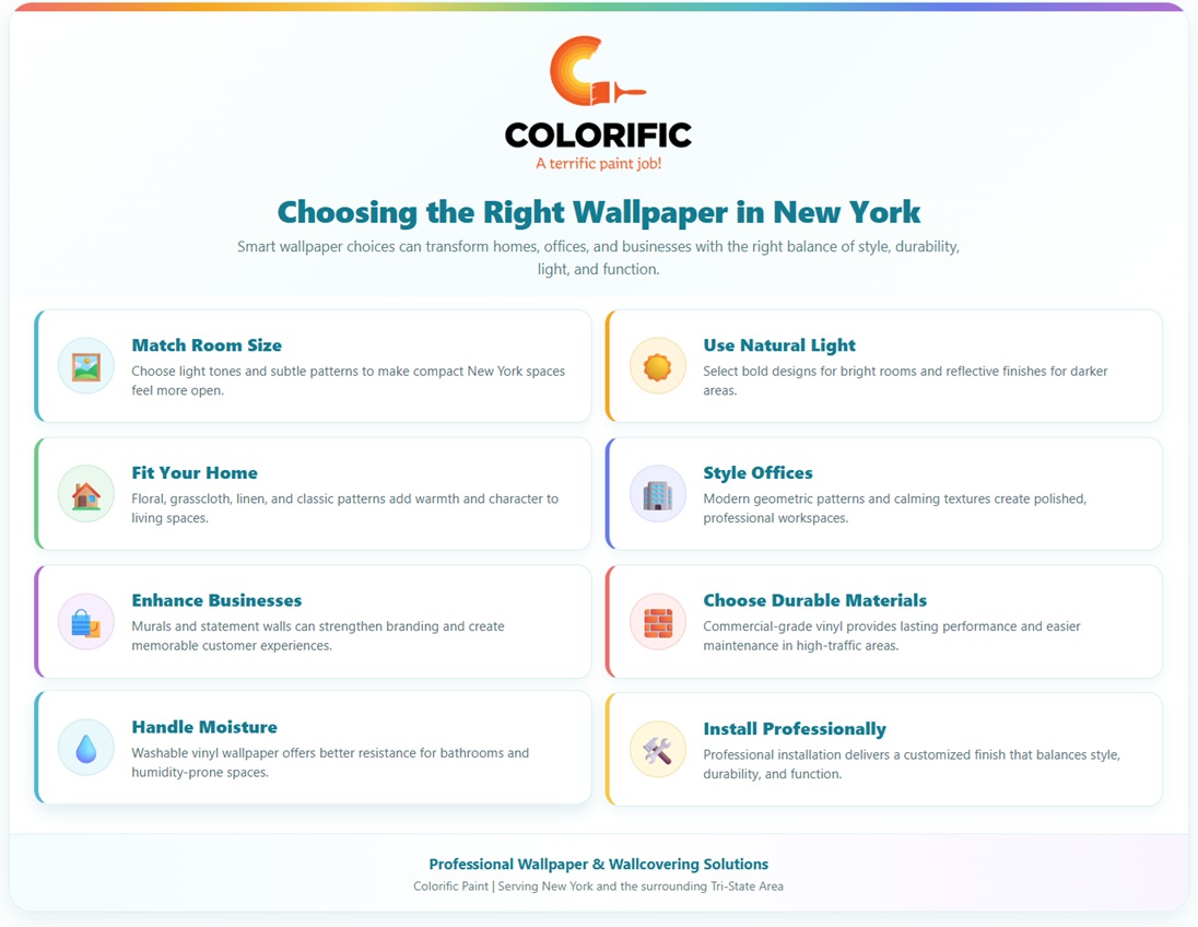 choosing the right wallpaper in New York