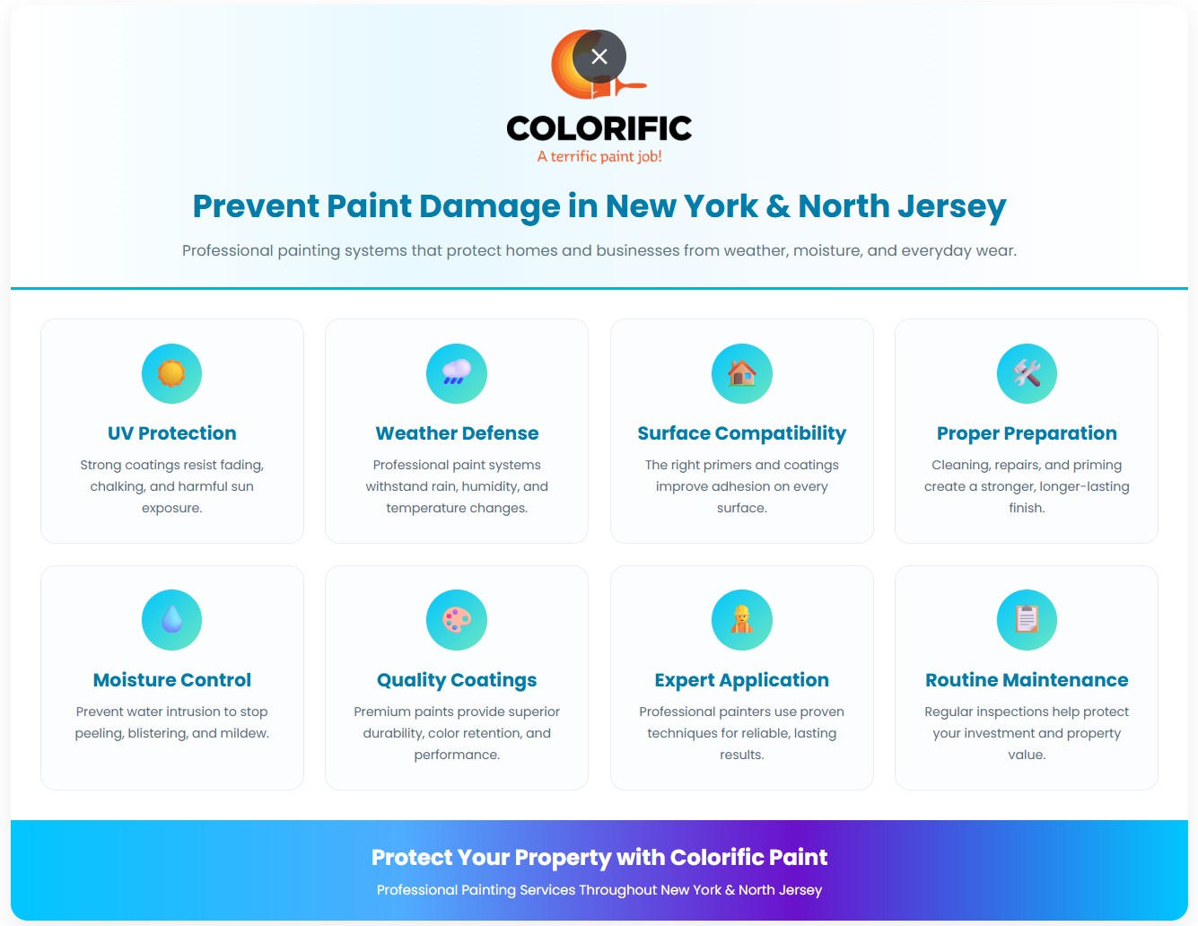 prevent paint damage in New York