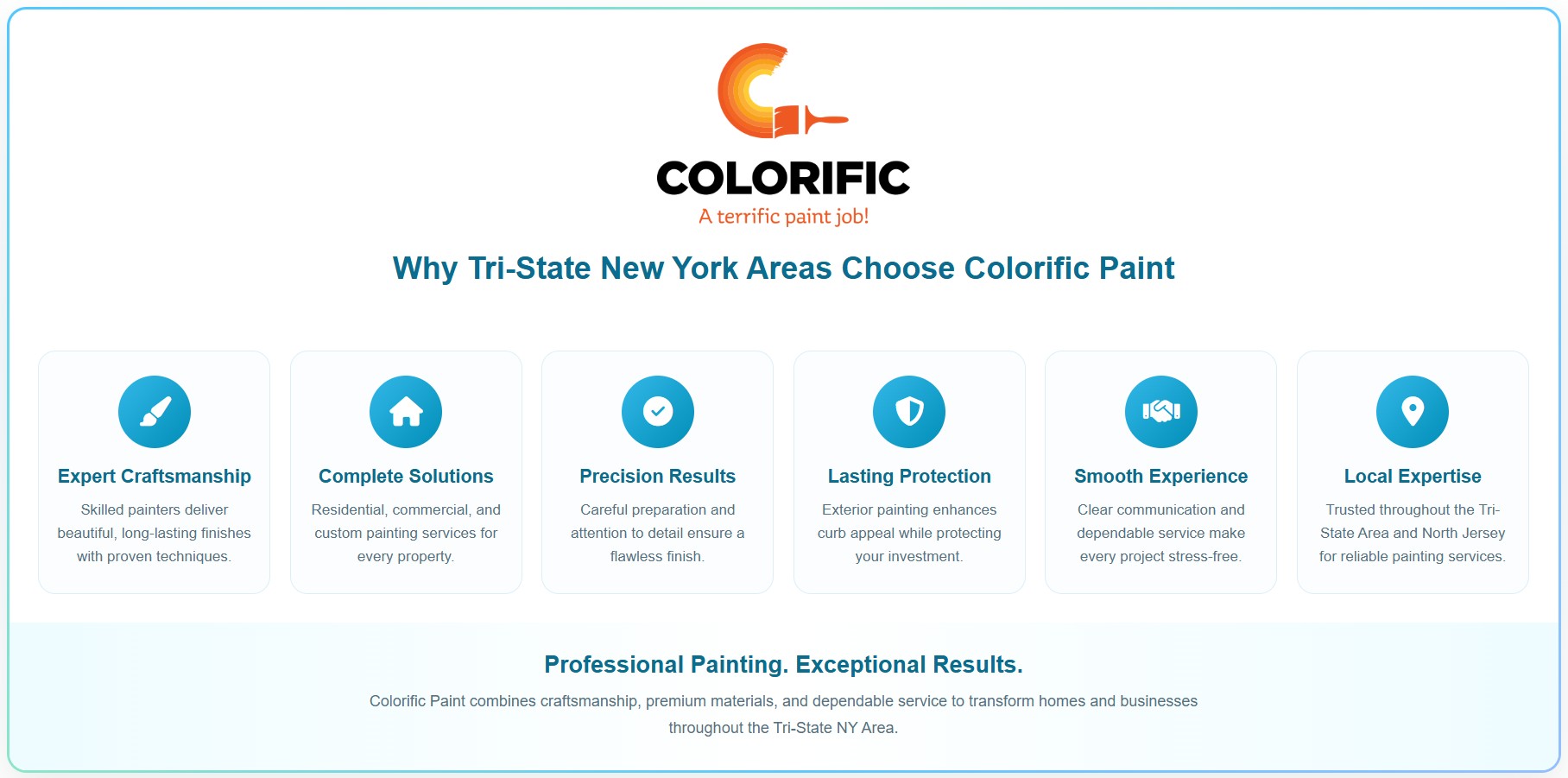 Why Tri-State New York Area choose Colorific Paint