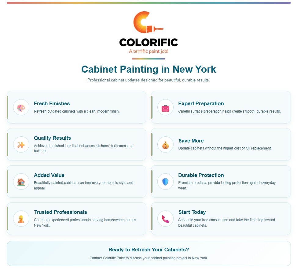 professional cabinet painting in New York