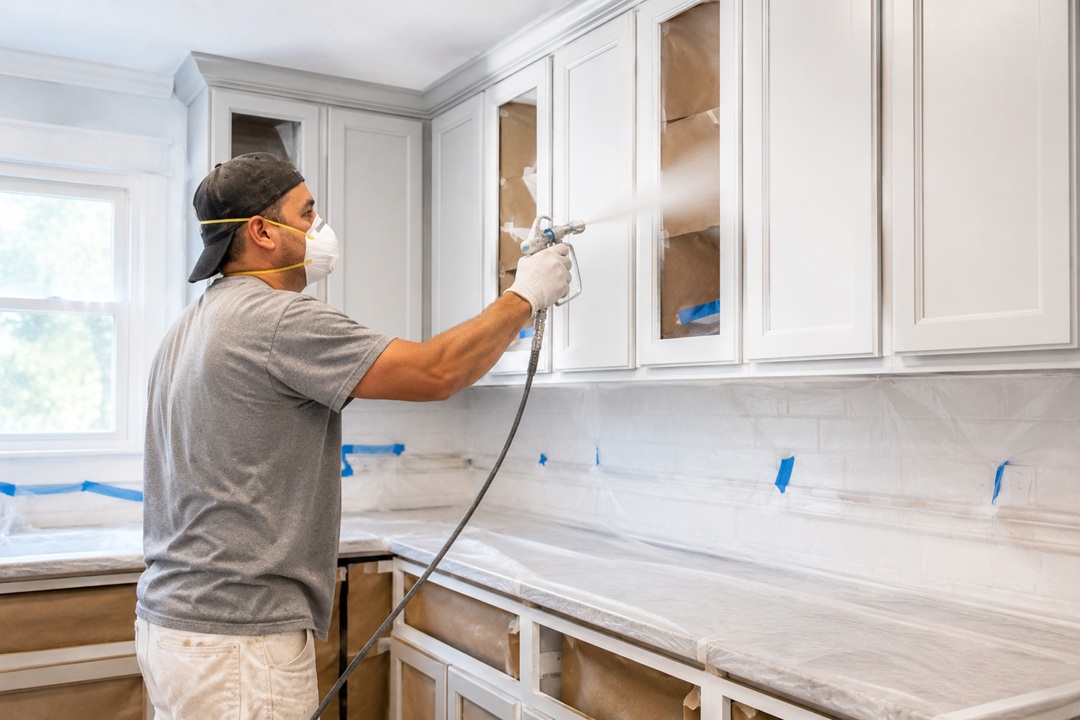 professional kitchen cabinet painting in New York